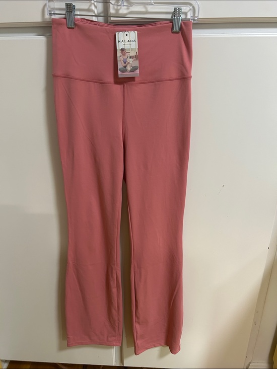 HALARA Pants - HALARA Rose-Tint High-Waist Flare Leggings NWT